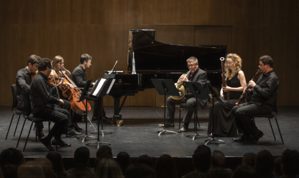 ChamberMusicBox artists performing at a concert